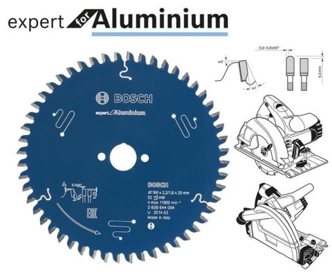 BOSCH PIŁA TARCZOWA DO ALUMINIUM EXPERT 210x30mm 72-ZĘBY BOSCH PIŁA TARCZOWA DO ALUMINIUM EXPERT 210x30mm 72-ZĘBY