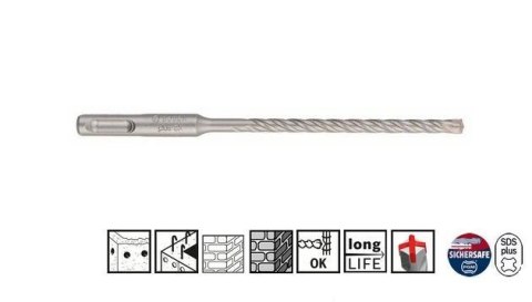 BOSCH WIERTŁO SDS PLUS 8 x 210mm PLUS-5X 4-OSTRZOWE BOSCH WIERTŁO SDS PLUS 8 x 210mm PLUS-5X 4-OSTRZOWE