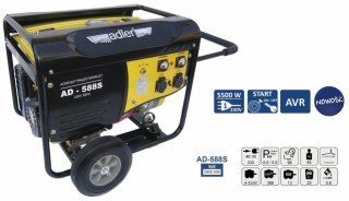 ADLER GENERATOR PRĄDOTWÓRCZY 5,5 KW / AD-588S