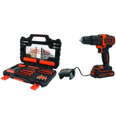 BLACK+DECKER WKRĘTARKA UDAR.18V BDCHD18S1A +104 ACC 1x1,5Ah BLACK+DECKER WKRĘTARKA UDAR.18V BDCHD18S1A +104 ACC 1x1,5Ah