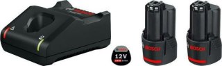 BOSCH AKUMULATOR 12V 3,0Ah 2szt. +ŁADOWARKA GAL 12V-40