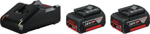 BOSCH AKUMULATOR 18V 4,0Ah 2szt. +ŁADOWARKA GAL 18V-40 BOSCH AKUMULATOR 18V 4,0Ah 2szt. +ŁADOWARKA GAL 18V-40