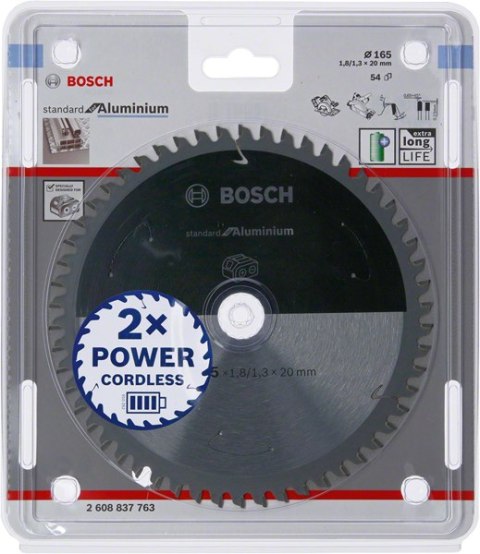 BOSCH PIŁA STANDARD.ALU 165x20x54z ACCU BOSCH PIŁA STANDARD.ALU 165x20x54z ACCU