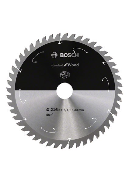 BOSCH PIŁA STANDARD WOOD ACCU 216x30x48z BOSCH PIŁA STANDARD WOOD ACCU 216x30x48z