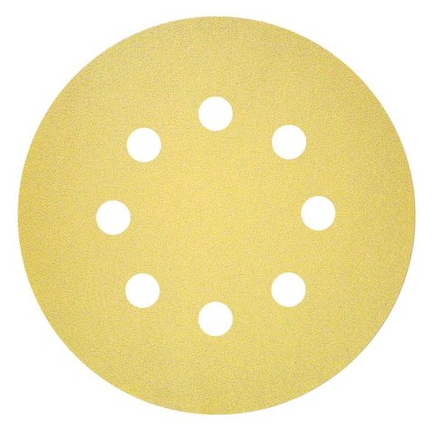 KRĄŻEK 125mm C450 gr. 40, 50szt. 8 OTWORÓW KRĄŻEK 125mm C450 gr. 40, 50szt. 8 OTWORÓW