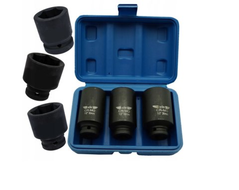 ADLER ZESTAW NASADEK UDAROWYCH1/2" DŁUGIE 3szt AD-3D ADLER ZESTAW NASADEK UDAROWYCH1/2" DŁUGIE 3szt AD-3D