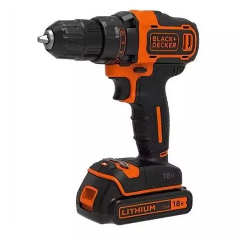 BLACK+DECKER WKRĘTARKA 18V BDCDD186B 40Nm 2x1,5Ah BLACK+DECKER WKRĘTARKA 18V BDCDD186B 40Nm 2x1,5Ah