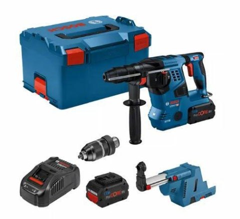 BOSCH MŁOT SDS+ GBH 18V-28 CF 3,3J 2xPC8,0Ah +UCHWYT 13mm +ODSYS GDE 18V-16 LB BOSCH MŁOT SDS+ GBH 18V-28 CF 3,3J 2xPC8,0Ah +UCHWYT 13mm +ODSYS GDE 18V-16 LB