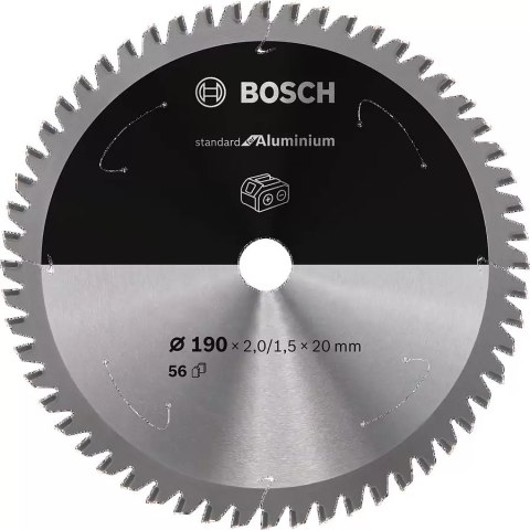 BOSCH PIŁA STANDARD.ALU 190x20x56z ACCU BOSCH PIŁA STANDARD.ALU 190x20x56z ACCU