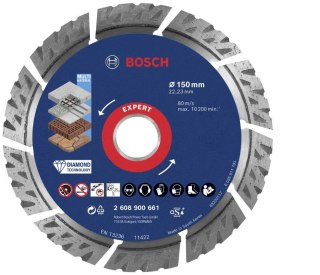 BOSCH TARCZA DIAM.SEGMENT 150x22.23x2.4mm EXPERT MULTI MATERIAL