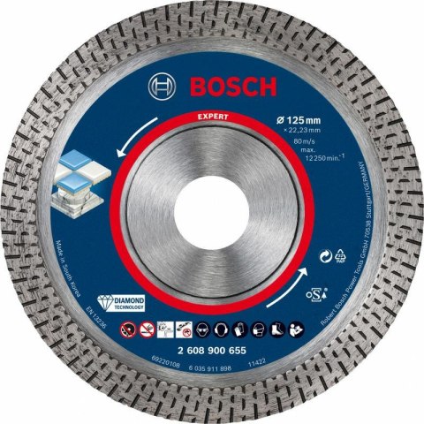 BOSCH TARCZA DIAMENTOWA 125mm TURBO EXPERT HARD CERAMIC BOSCH TARCZA DIAMENTOWA 125mm TURBO EXPERT HARD CERAMIC