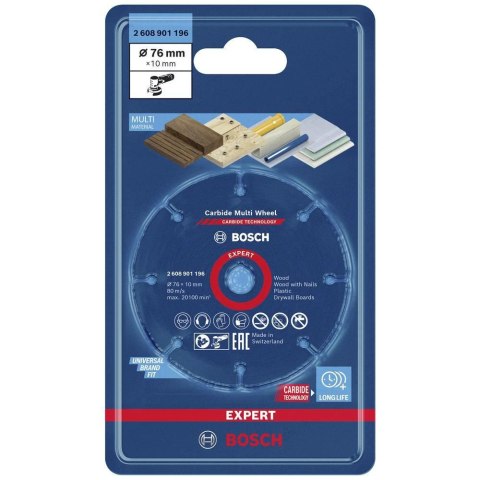 BOSCH TARCZA UNIWERSALNA 76mm DREWNO,PLASTIK,GIPS EXPERT CMW BOSCH TARCZA UNIWERSALNA 76mm DREWNO,PLASTIK,GIPS EXPERT CMW