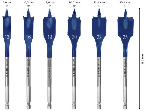 BOSCH WIERTŁO ŁOPATKOWE - KOMPLET 6szt. SELFCUT EXPERT BOSCH WIERTŁO ŁOPATKOWE - KOMPLET 6szt. SELFCUT EXPERT
