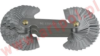 WZORNIK GWINTU 0,40-7,0mm+4G-62G /48szt GWINTY METRYCZNO-CALOWE