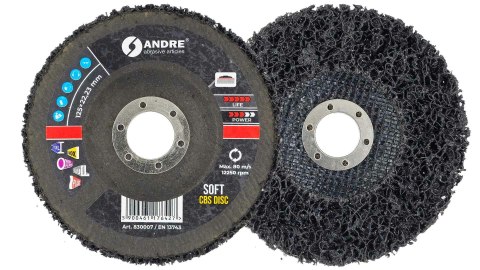 ANDRE KRĄŻEK SZLIFIERSKI CBS 125mm SOFT - BLACK ANDRE KRĄŻEK SZLIFIERSKI CBS 125mm SOFT - BLACK
