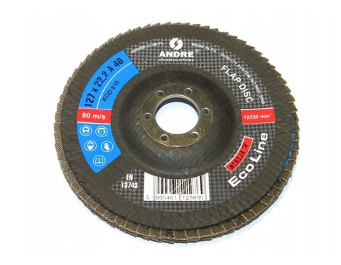 ANDRE ŚCIERNICA LISTKOWA 125mm P40 ECO LINE WERSJA IV ANDRE ŚCIERNICA LISTKOWA 125mm P40 ECO LINE WERSJA IV