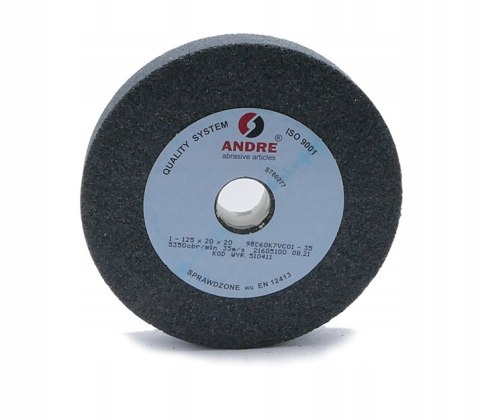 ANDRE ŚCIERNICA PŁASKA 125mm x 20mm x 20mm 98C60K7VC01-35 CZARNA "TYP 1" ANDRE ŚCIERNICA PŁASKA 125mm x 20mm x 20mm 98C60K7VC01-35 CZARNA "TYP 1"