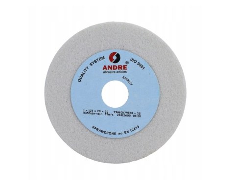 ANDRE ŚCIERNICA PŁASKA 125mm x 20mm x 20mm 99A60K7VE01-35 BIAŁA "TYP 1" ANDRE ŚCIERNICA PŁASKA 125mm x 20mm x 20mm 99A60K7VE01-35 BIAŁA "TYP 1"