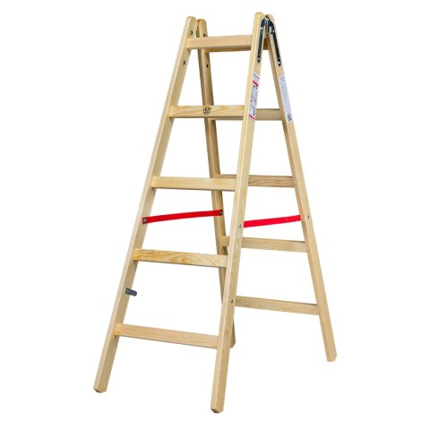 AWTOOLS DRABINA DREWNIANA 2x 5 STOPNI 150KG AWTOOLS DRABINA DREWNIANA 2x 5 STOPNI 150KG