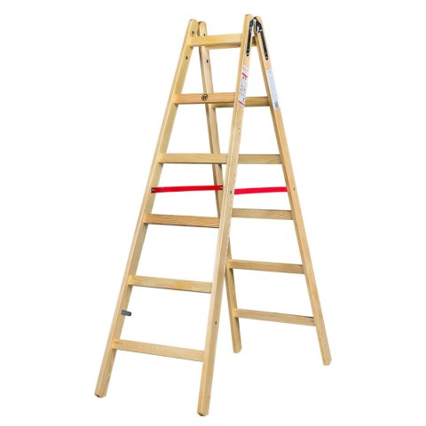 AWTOOLS DRABINA DREWNIANA 2x 6 STOPNI 150KG AWTOOLS DRABINA DREWNIANA 2x 6 STOPNI 150KG