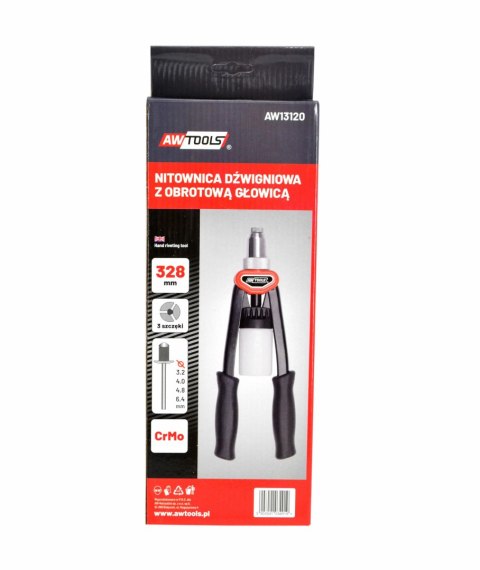 AWTOOLS NITOWNICA DŹWIGNIOWA 3,2-6,4mm AWTOOLS NITOWNICA DŹWIGNIOWA 3,2-6,4mm