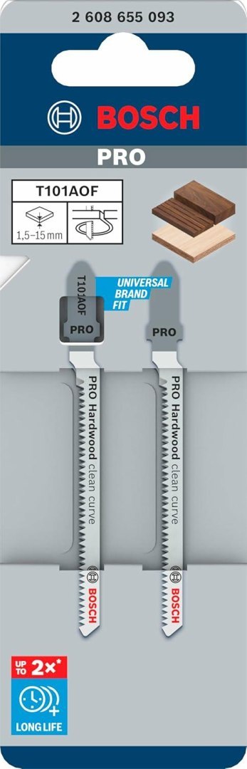 BOSCH BRZESZCZOT T PRO HARDWOOD CLEAN CURVE T101AOF 83mm /2szt. BOSCH BRZESZCZOT T PRO HARDWOOD CLEAN CURVE T101AOF 83mm /2szt.
