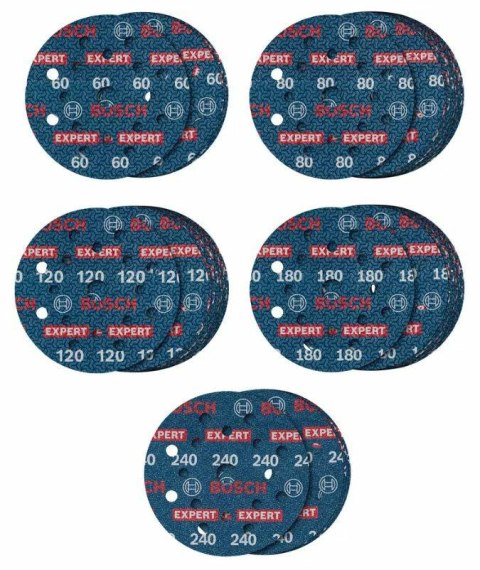 BOSCH FOLIA ŚCIERNA 125mm MIX 55szt. BOSCH FOLIA ŚCIERNA 125mm MIX 55szt.