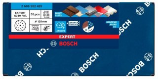 BOSCH FOLIA ŚCIERNA 125mm MIX 55szt.