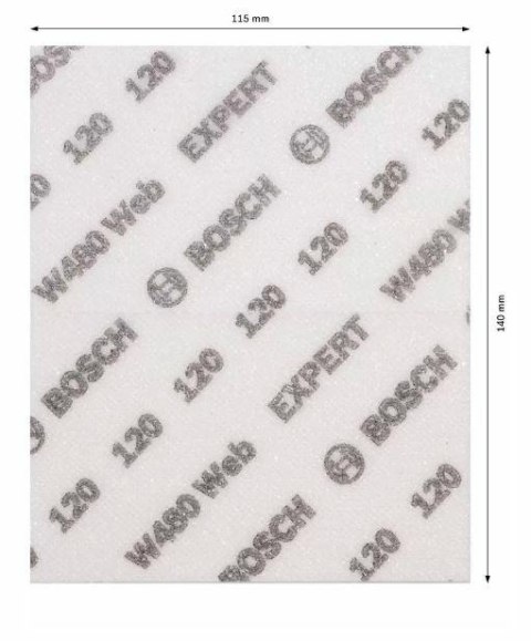 BOSCH GĄBKA ŚCIERNA P120 /2szt. BOSCH GĄBKA ŚCIERNA P120 /2szt.