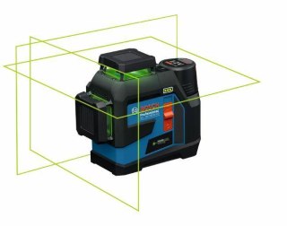 BOSCH LASER PŁASZCZYZNOWY GLL 12V-100-33 CG ZIELONY +UCHWYT LB 10 +ADAPTER AA 1