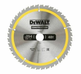 DEWALT PIŁA TARCZ 254x30mm 40z CONSTRUCTION