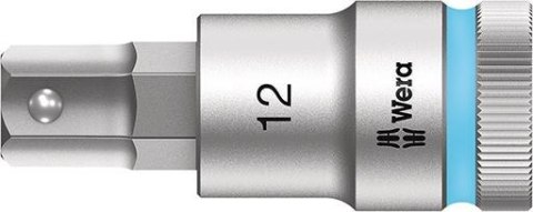 Nasadka wktetakowa 1/2" d.srub z gniaz.6-kat. z funkcja przytrzym. ,12x60mmWera Nasadka wktetakowa 1/2" d.srub z gniaz.6-kat. z funkcja przytrzym. ,12x60mmWera