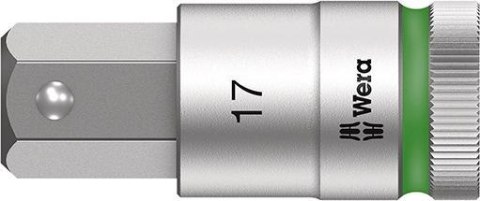 Nasadka wktetakowa 1/2" d.srub z gniaz.6-kat. z funkcja przytrzym. ,17x60mm Wera Nasadka wktetakowa 1/2" d.srub z gniaz.6-kat. z funkcja przytrzym. ,17x60mm Wera