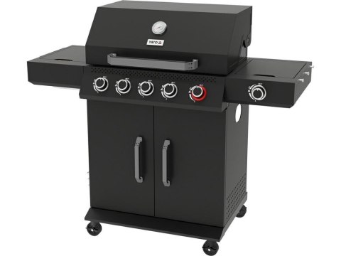 YATO GRILL GAZOWY YAO 5+1 19KW CZARNY YATO GRILL GAZOWY YAO 5+1 19KW CZARNY