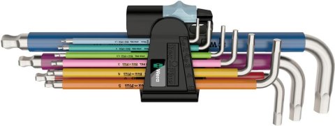 Zest.kluczy trzpien,kat. Multicolor,nierdzewnych 9-czesciowy Wera Zest.kluczy trzpien,kat. Multicolor,nierdzewnych 9-czesciowy Wera