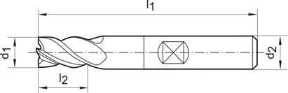 Frez Ratio SL,krotki DIN6527,VHM,FIRE 4-ostrz.8mm GÜHRING Frez Ratio SL,krotki DIN6527,VHM,FIRE 4-ostrz.8mm GÜHRING