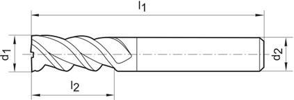 Frez trzpieniowy WN VHM, nanopoler.kraw.skraw., wzmocniony skok rdzenia, HA 4xD 12mm GÜHRING Frez trzpieniowy WN VHM, nanopoler.kraw.skraw., wzmocniony skok rdzenia, HA 4xD 12mm GÜHRING
