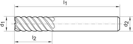 Frez wieloostrzowy,dlugi,DIN6527,pelnow.Signum, 6-8-os.chw.HA5mm GÜHRING Frez wieloostrzowy,dlugi,DIN6527,pelnow.Signum, 6-8-os.chw.HA5mm GÜHRING