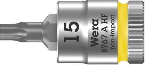 Nasadka wktetakowa z funkcja przytrzym. 1/4"do srub z lbemTORX 15x28mm Wera Nasadka wktetakowa z funkcja przytrzym. 1/4"do srub z lbemTORX 15x28mm Wera