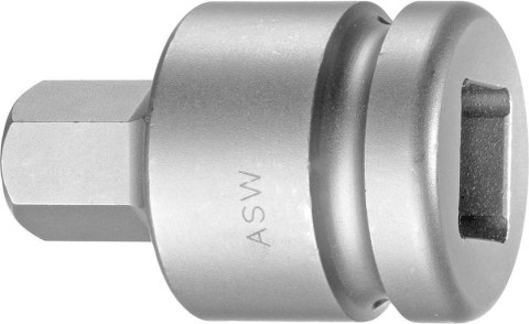Udarowa nasadka wkretakowa 3/4" do srub z lbem z gniazdem 6-kat.17mm ASW Udarowa nasadka wkretakowa 3/4" do srub z lbem z gniazdem 6-kat.17mm ASW
