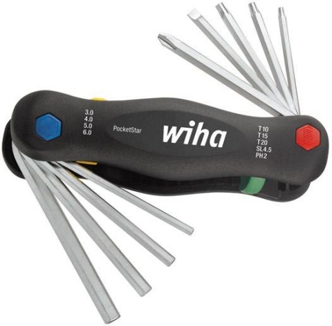Zestaw wkrętaków imbusowych ®PocketStar® 9-części Wiha Zestaw wkrętaków imbusowych ®PocketStar® 9-części Wiha