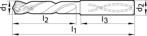 Gwintownik maszynowy DIN5156, ksztalt B G1/4" GÜHRING Gwintownik maszynowy DIN5156, ksztalt B G1/4" GÜHRING