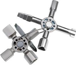 Klucz wielofunkcyjny do szaf sterowniczych TwinKey, 00 11 01, KNIPEX Klucz wielofunkcyjny do szaf sterowniczych TwinKey, 00 11 01, KNIPEX