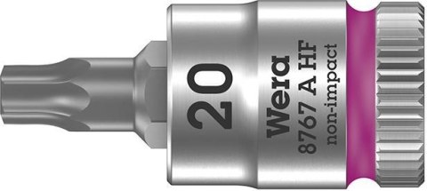 Nasadka wktetakowa z funkcja przytrzym. 1/4"do srub z lbemTORX 20x28mm Wera Nasadka wktetakowa z funkcja przytrzym. 1/4"do srub z lbemTORX 20x28mm Wera