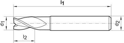 Frez trzpieniowy pełnowęglikowy TiALN 3-ostrza 14mm GÜHRING Frez trzpieniowy pełnowęglikowy TiALN 3-ostrza 14mm GÜHRING