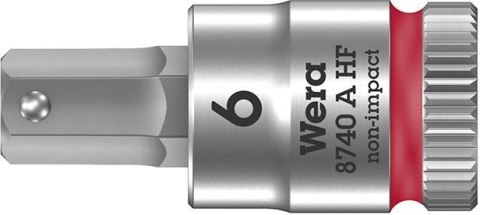 Nasadka wktetakowa 1/4" d.srub z gniaz.6-kat.z funkcja przytrzym,6x28mm Wera Nasadka wktetakowa 1/4" d.srub z gniaz.6-kat.z funkcja przytrzym,6x28mm Wera
