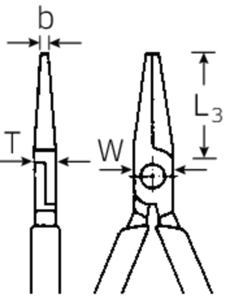 Szczypce okrągłe, krótkie, izolowane 1000V L=160mm; chromowane STAHLWILLE Szczypce okrągłe, krótkie, izolowane 1000V L=160mm; chromowane STAHLWILLE