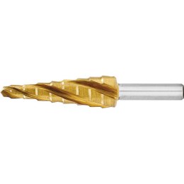 Wiertlo stopn.HSS TiN z poczwór.rowkiem spiral.4-12mm EXACT