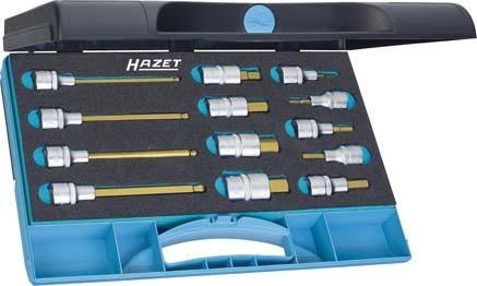 Zestaw nasadek wkrętakowych 1/2", 6-kątnych, 5-19mm, 13-cz. 986/13 HAZET Zestaw nasadek wkrętakowych 1/2", 6-kątnych, 5-19mm, 13-cz. 986/13 HAZET