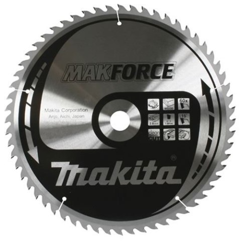 PIŁA TARCZOWA DO DREWNA 270x30mm 60-ZĘBÓW MAKFORCE >>>B-32409 PIŁA TARCZOWA DO DREWNA 270x30mm 60-ZĘBÓW MAKFORCE >>>B-32409